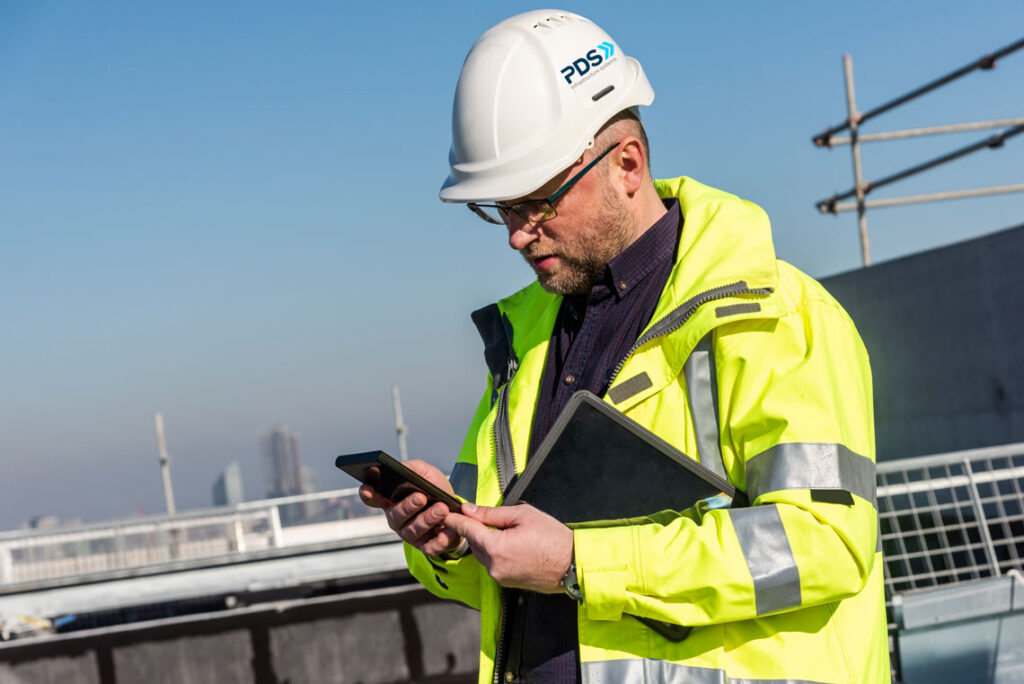 PDS High Visibility, wearing hardhat. Commissioning Engineer